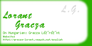 lorant gracza business card